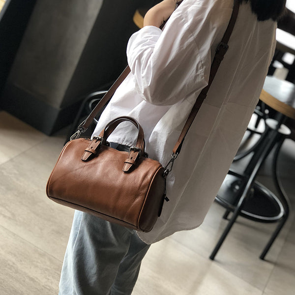 Womens Leather Trending Handbags Boston Bag Cross Shoulder Bag For Women Chic