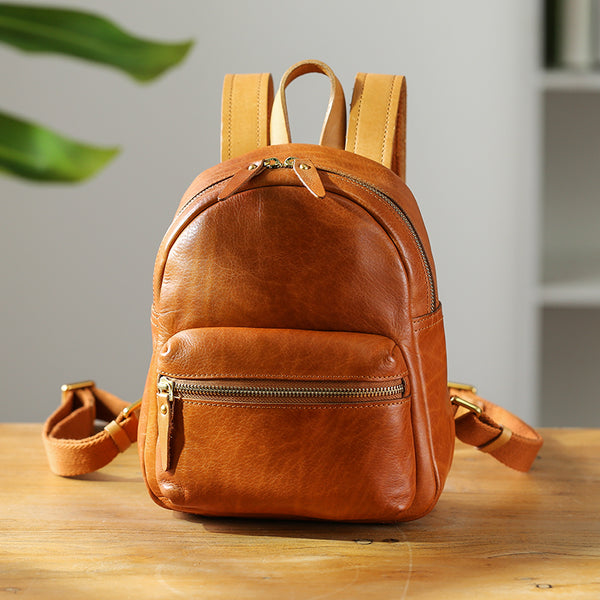 Womens Mini Black Leather Backpack Bag Womens Leather Rucksack Chic