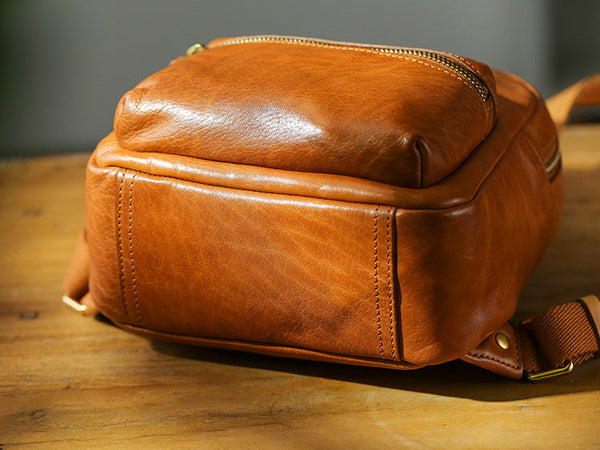 Womens Mini Black Leather Backpack Bag Womens Leather Rucksack Genuine Leather