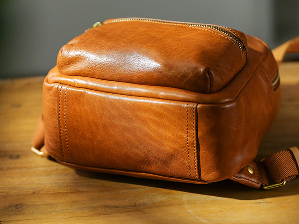 Womens Mini Black Leather Backpack Bag Womens Leather Rucksack Genuine Leather