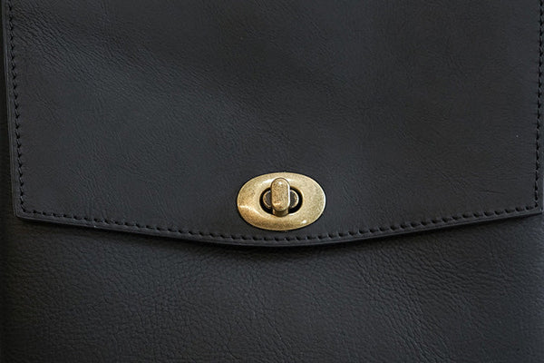 Womens Mini Black Leather Backpack Bag Cute Backpacks For Women Outside