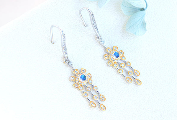 Womens Moonstone Drop Earrings June Birthstone Hoop Earrings With Gold Plated Silver Earrings For Women Cute