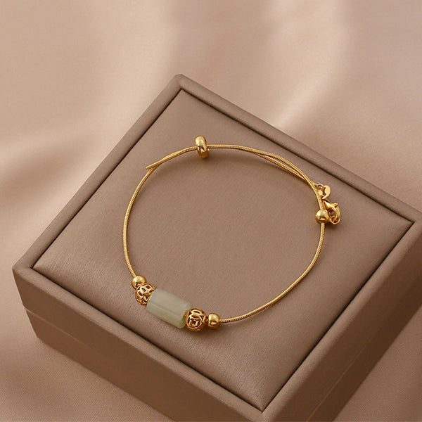 Womens Real Jade Bracelet Adjustable Sterling Silver Charm Bracelets For Women Cool