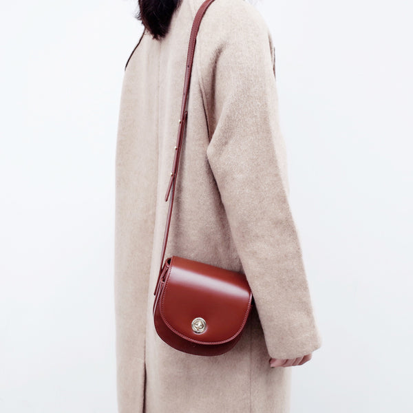 Womens Red Leather Crossbody Bags