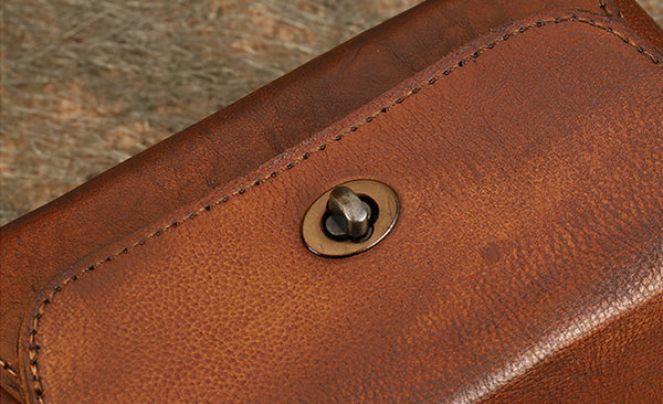 Womens Small Boxy Leather Crossbody Purse Leather Shoulder Bag For Women Original