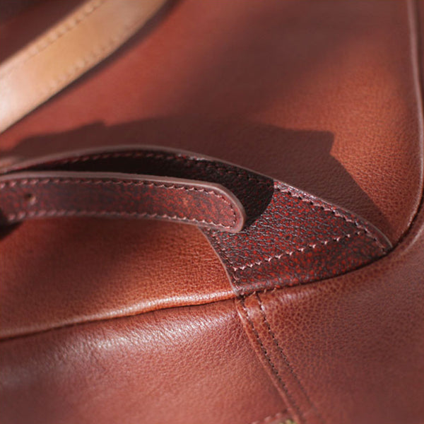 Womens Small Brown Genuine Leather Backpack Bag Purse Nice Backpacks for Women quality