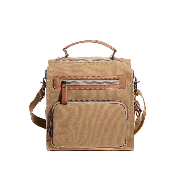 Womens Small Canvas Leather Sling Backpack Purse Rucksack Handbag for Women Accessories