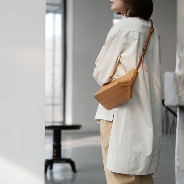 Casual Ladies Small Leather Side Bag Cross Shoulder Purse for Women