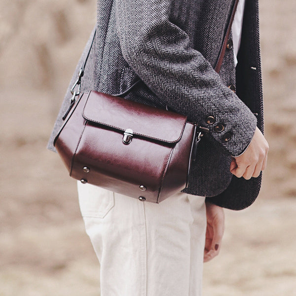 Womens Small Leather Crossbody Bags Leather Shoulder Bag Purses for Women