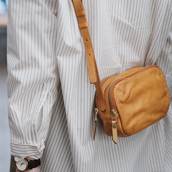 Fashion Women's Leather Chest Sling Bag Crossbody Sling Pack For Women Affordable