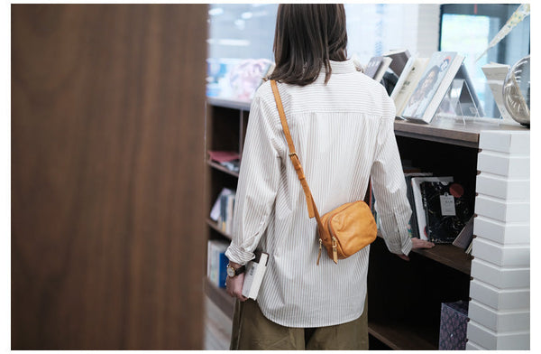 Fashion Women's Leather Chest Sling Bag Crossbody Sling Pack For Women Cute