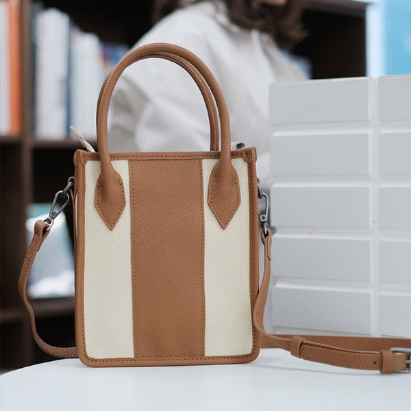 Womens Small Leather Tote Bag Cross Body Handbags For Women Affordable