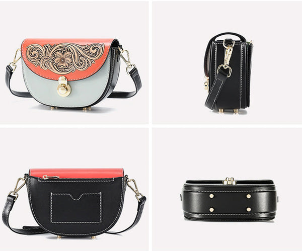 Womens Small Over The Shoulder Purse Genuine Leather Crossbody Bags Genuine Leather