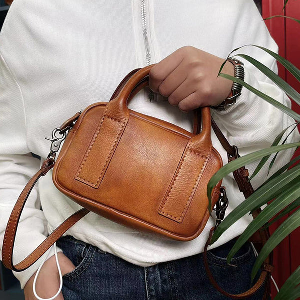 Womens Small black Crossbody Purse Shoulder Handbags For Women Brown