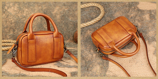 Womens Small black Crossbody Purse Shoulder Handbags For Women Cowhide