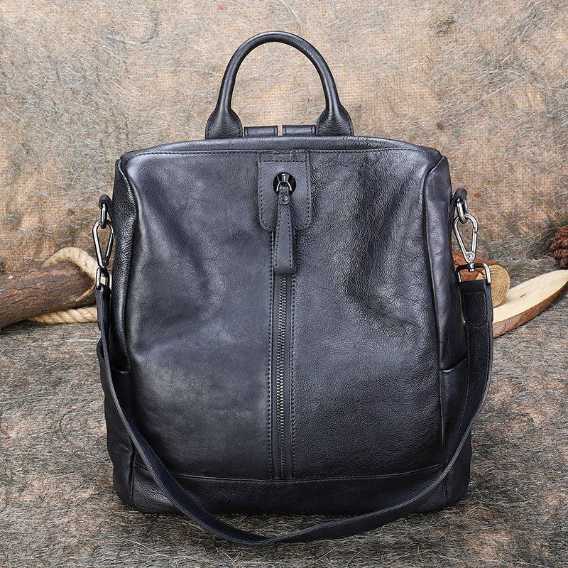 Womens Genuine Leather Rucksack Backpack Cross Shoulder Bag for Women Best