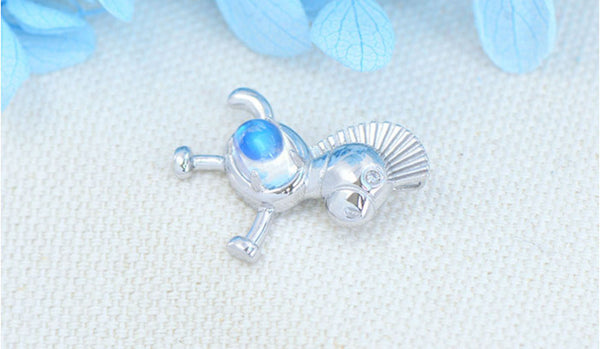 Womens Sterling Silver Moonstone Pendant Necklace Birthstone Necklace For Women Gift idea