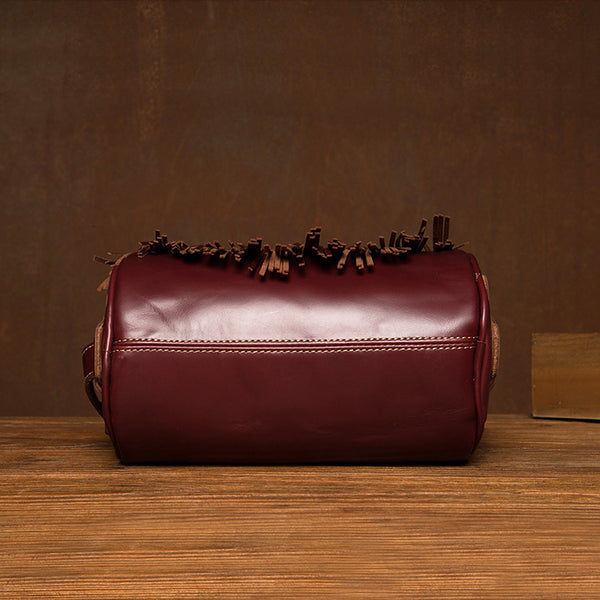Womens Cute Leather Fringe Crossbody Bag Purse Over Shoulder Bags for Women Durable