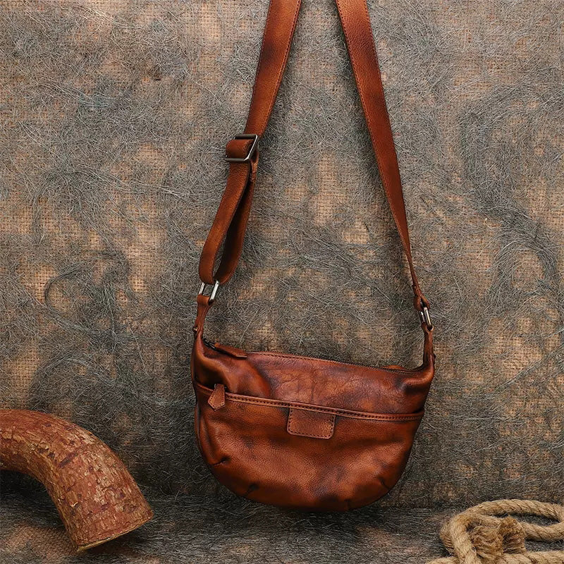 Stylish Ladies Side Bag Genuine Leather Crossbody Bags Green Affordable