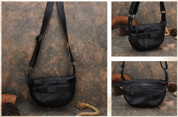 Stylish Ladies Side Bag Genuine Leather Crossbody Bags Green Fashion