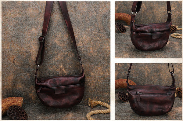 Stylish Ladies Side Bag Genuine Leather Crossbody Bags Green Gift