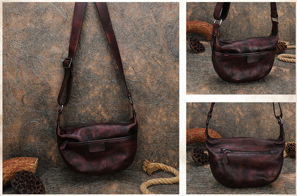 Stylish Ladies Side Bag Genuine Leather Crossbody Bags Green Gift