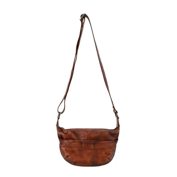 Stylish Ladies Side Bag Genuine Leather Crossbody Bags Green Handmade