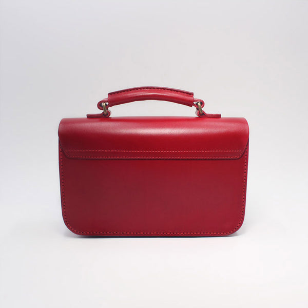 Womens Vintage Leather Satchel Bag Leather Crossbody Bags Handbags small
