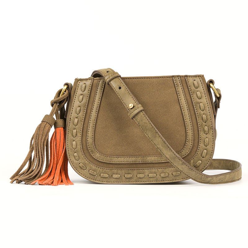 Womens Western Crossbody Purse With Fringe Vegan Leather Ladies Shoulder Bag Affordable