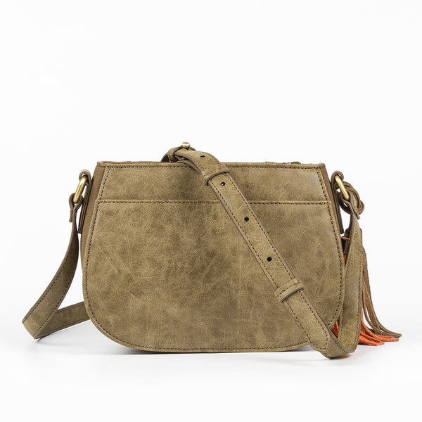 Womens Western Crossbody Purse With Fringe Vegan Leather Ladies Shoulder Bag Fashion