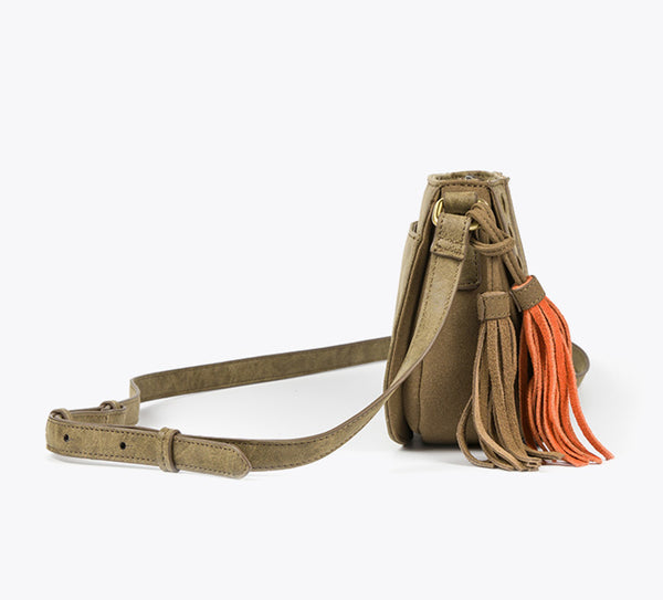 Womens Western Crossbody Purse With Fringe Vegan Leather Ladies Shoulder Bag Funky