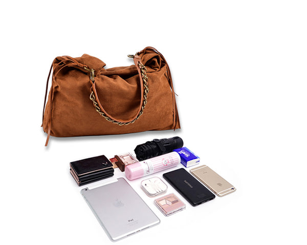 Womens Western Fringe Purse Boho Vegan Leather Shoulder Handbags For Women Casual