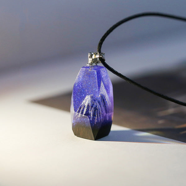 Chic Wood Resin Pendant Necklace Handmade Couple Necklace For Women Men