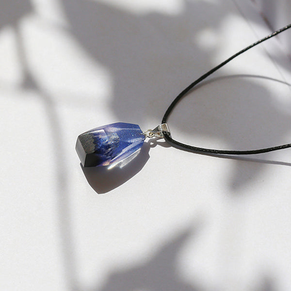 Wood Resin Pendant Necklace Handmade Couple Necklace For Women Men Best