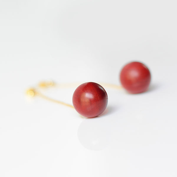 Wooden Earrings Gold Handmade Jewelry Accessories Women adorable chic