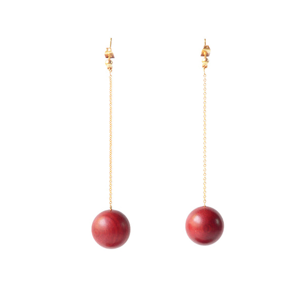 Wooden Earrings Gold Handmade Jewelry Accessories Women adorable