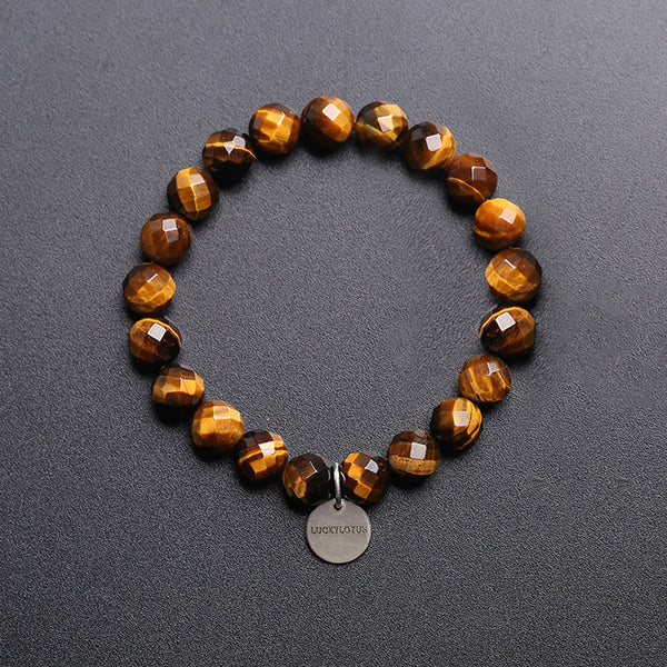 Yellow Tigereye Beaded Bracelets Handmade Jewelry Accessories Gift for Women Men