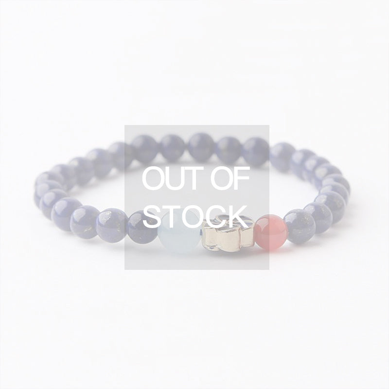 Lapis Lazuli Beaded Bracelets December Birthstone Gemstone Jewelry Accessories for Women