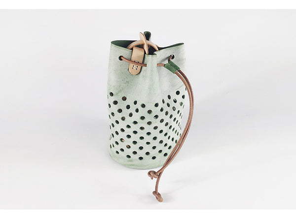 ladies handmade Waxed leather crossbody bag crossbody sling bag for women Mini