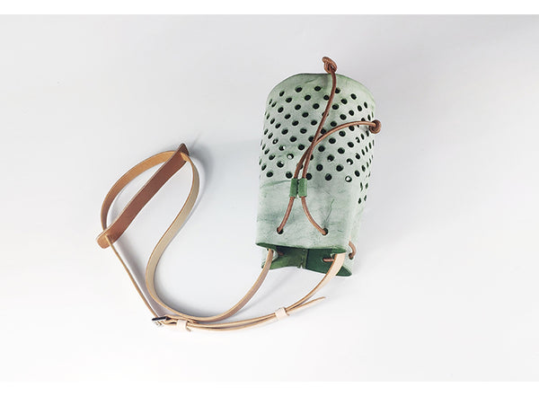 ladies handmade Waxed leather crossbody bag crossbody sling bag for women Nice