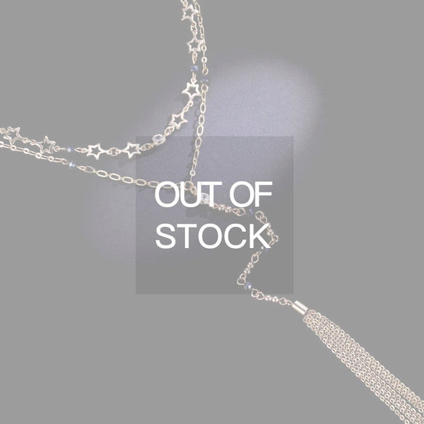 Gold Plated Tassel Fashion Double Strand Y-Necklace Pendant Necklace Jewelry Accessories for Women