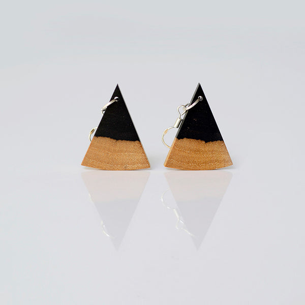 silver Wooden drop Earrig Jewelry women men gift