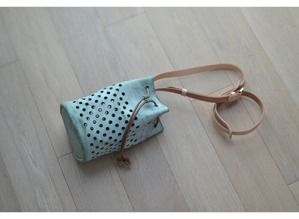 small womens leather drawstring crossbody bucket bag purse side bags for women Beautiful