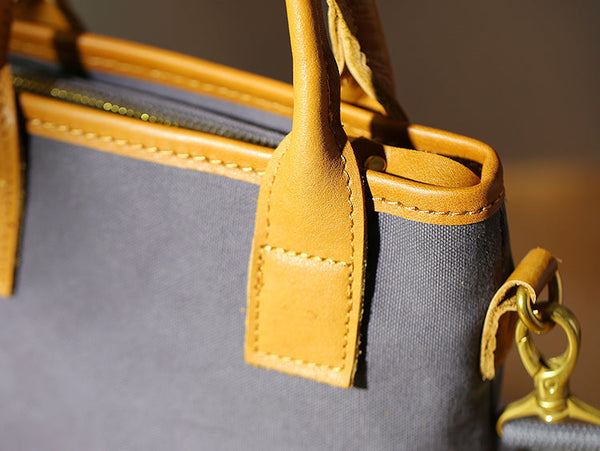 Womens Canvas Crossbody Bags Top Handle Handbag