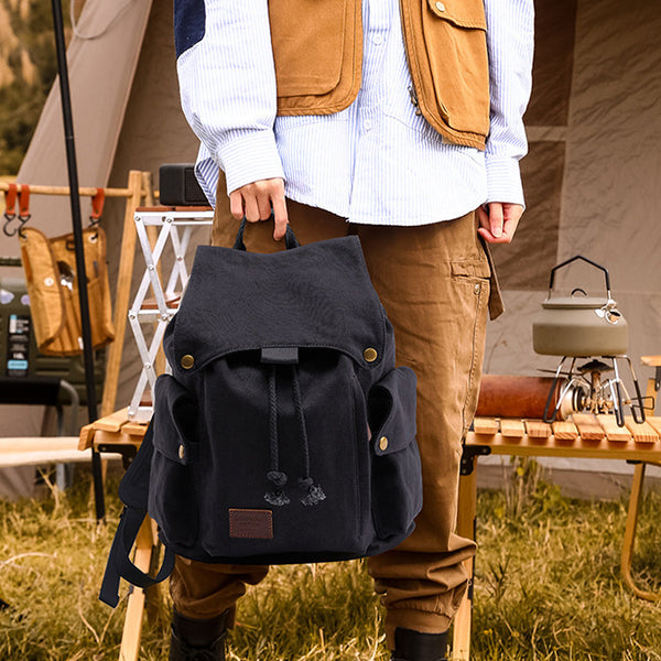 Stylish Women’s Canvas Rucksack Bag Backpack Purse for Work and Weekend