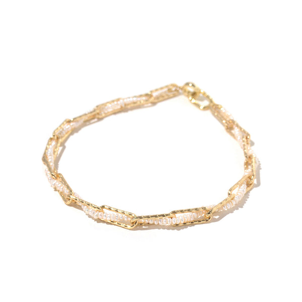 Baroque Pearl Choker Necklace for Women 14K Gold Plated Chain with Freshwater Pearls