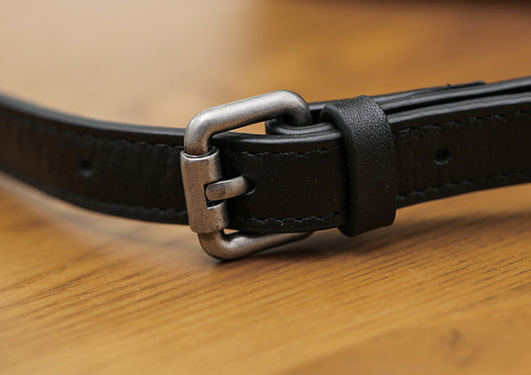 Black Leather Bucket Bag for Women Small Crossbody Top Handle Bag Durable