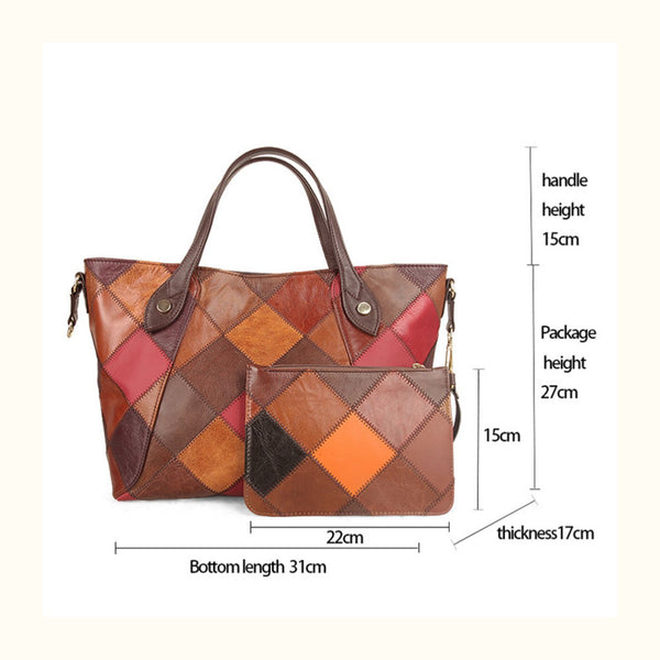 Boho Womens Leather Tote Handbags Shoulder Purse For Women Chic