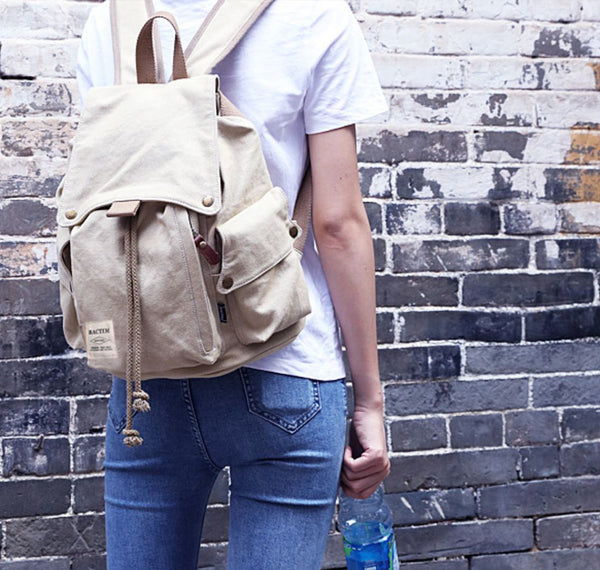 Canvas Backpack Purse for Women Casual Rucksack for Daily Adventures and Travel Fashion