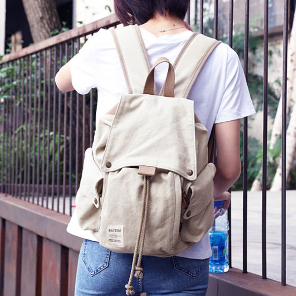 Canvas Backpack Purse for Women Casual Rucksack for Daily Adventures and Travel Fashionable